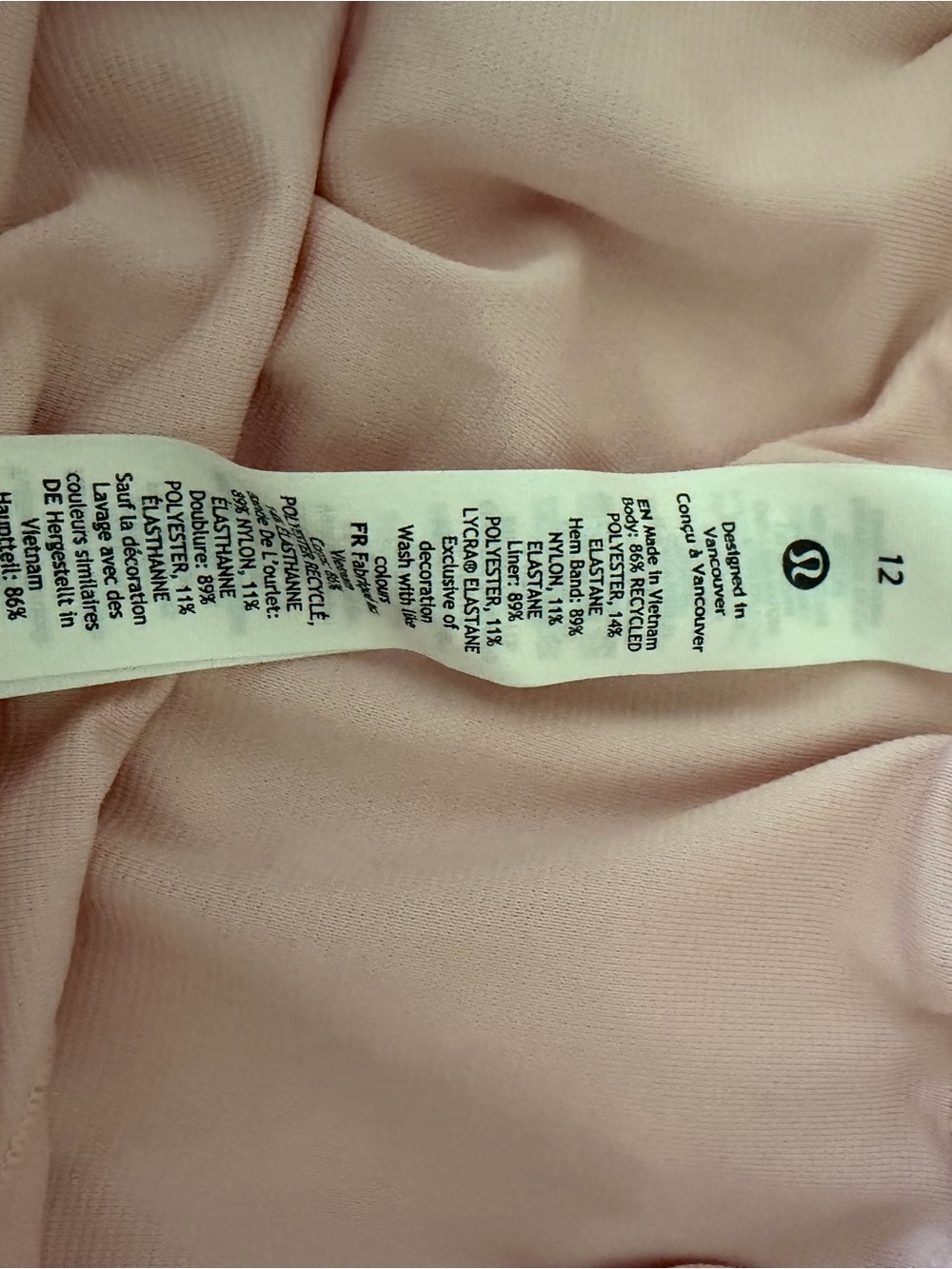 lululemon athletica Pale Pink Running Shorts - Picture 4 of 5